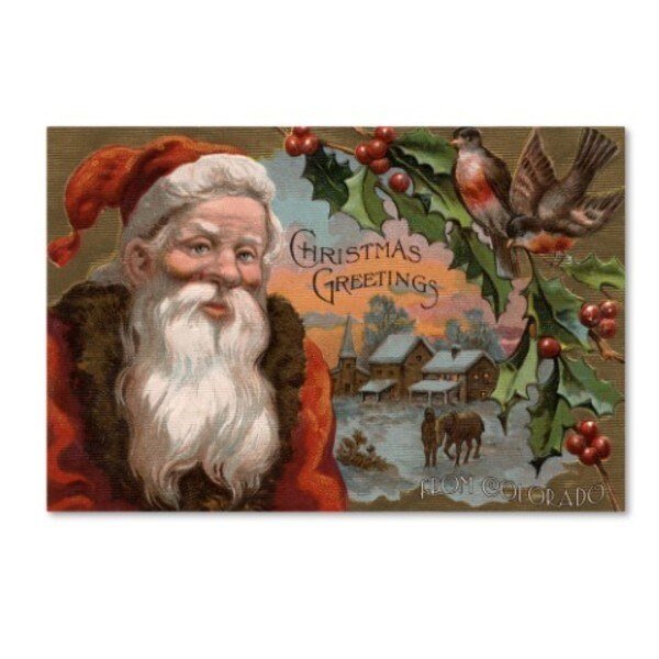 Lantern Press 'Santa Claus 5' Canvas Art, 30x47, Trademark Fine Art, Mfr#: ALI09497-C3047GG